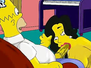 Homer's from Simpsons sweet threesome with Marge & Agent