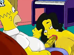 Homer's from Simpsons sweet threesome with Marge & Agent