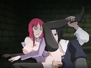 Hot Redhead Karin fucks Uchiha Sasuke