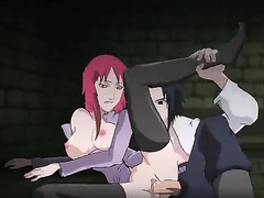 Hot Redhead Karin fucks Uchiha Sasuke