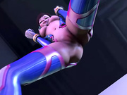 Overwatch - D.Va (tank) comes strips naked