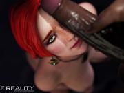 Triss is being teased, Witcher, Desire Reality