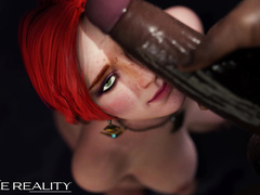 Triss is being teased, Witcher, Desire Reality