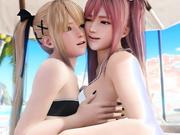 Honoka and Marie - lesbians forever, Dead or Alive by Lazy Procrastinator