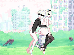 Yorha2B pixel by Simon444