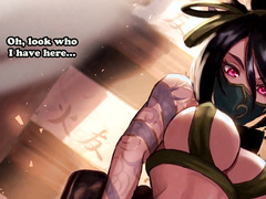 Flipping me over and sticking your face in my pussy, Akali from League of Legends, catches a spy by SoxxieJOI