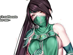 Flipping me over and sticking your face in my pussy, Akali from League of Legends, catches a spy by SoxxieJOI