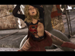 Supergirl and Doomsday by OCBoon