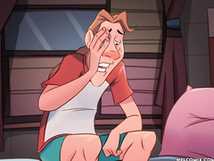 The Fuker's couple was fucking in the kitchen when Andy interrupted the sex - The Naughty Home animation - Being bullied by welcomix (tufos)