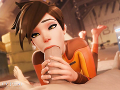 Tracer Enjoys Big Delicious Cock Very Much by Grand Cupido