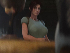 Wet monster domination - Lara Croft: Sacred Beasts 2 part 2 by RadeonG3D