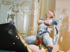 Sue Storm and Malice Riding by BaronStrap