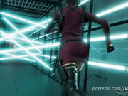 Ada Wong barely escapes the laser room by lvl3toaster