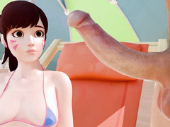 Dva and Mercy are so hot in this animation - Mercy & DVa Autograph of Lust by Bewyx