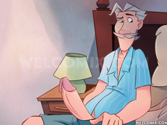 Aroused beyond control, he surrenders to the impulse to claim her - The Naughty Home animation - Sleeping in the couple's room by welcomix (tufos)