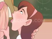 Professor having an erection with the hot student at his feet - The Naughty Home animation - The slutty college girl by welcomix (tufos)