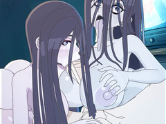 Sadako vs Kayako by Amplected