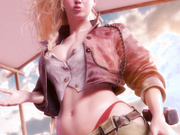 Gemma works on a black sword by Pantsushi