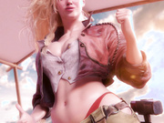 Gemma works on a black sword by Pantsushi