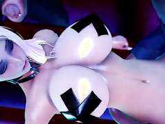 Hot Blonde gets fucked in the club by HoneyBttch