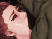 Redhead slut deepens her throat - Orc Cave part 1 by Attlantys