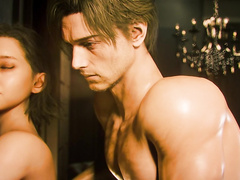 Leon Kennedy X Grace Ashcroft - Gentle Resident by Cerbskies