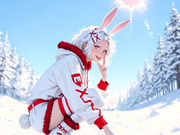 Bunny babe's snowy anal adventure by NeuroArt
