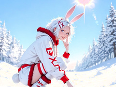 Bunny babe's snowy anal adventure by NeuroArt