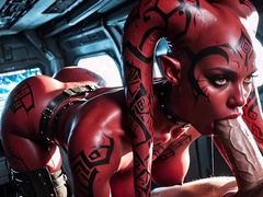 STAR WARS. Cum in pussy - Darth Talon lost the battle to the Mandalorian by AixXxShaD