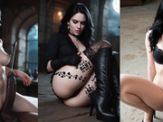 Yennefer and Ciri taking BBC by AiPorn