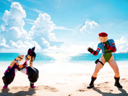 Beach confrontation (Cammy x Juri) by AiPorn