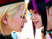 Beach confrontation (Cammy x Juri) by AiPorn