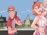 Andy catches Mrs. Fuker with a dildo shoved inside her pussy - The Naughty Home animation, Backdoor by welcomix (tufos)