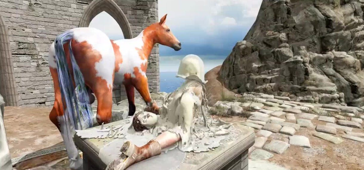 Horse porn animation