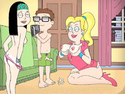 American Dad porn - crazy orgy - (Francine, Steven, Hayley)