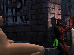 Deadpool drilling a sexy girls