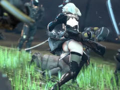 She moans sound so cute, Nier-automata, part 1