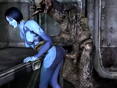 Big-tittied cartoon babes - Cortana from Halo, assembly, part 3