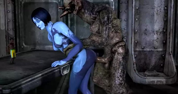 Halo Cortana Animated Porn Cum - Big-tittied cartoon babes - Cortana from Halo, assembly, part 3