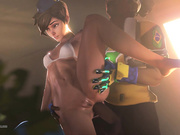 Tracer and Lucio - interracial porn