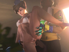 Tracer and Lucio - interracial porn