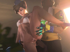 Tracer and Lucio - interracial porn