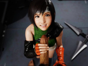 Yuffie Milk on the Face by Muratpg