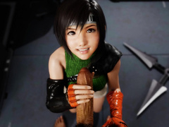 Yuffie Milk on the Face by Muratpg