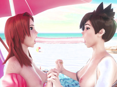 Tracer & Emily Double Dildo by Guilty