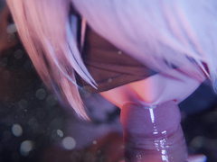 2B lipjob Facial by Bulging Senpai