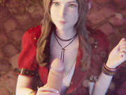 Aerith facial - Original costume - Less cum by Bulging Senpai