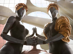 Twins handjob, Atomic Holes Twins from Atomic Heart